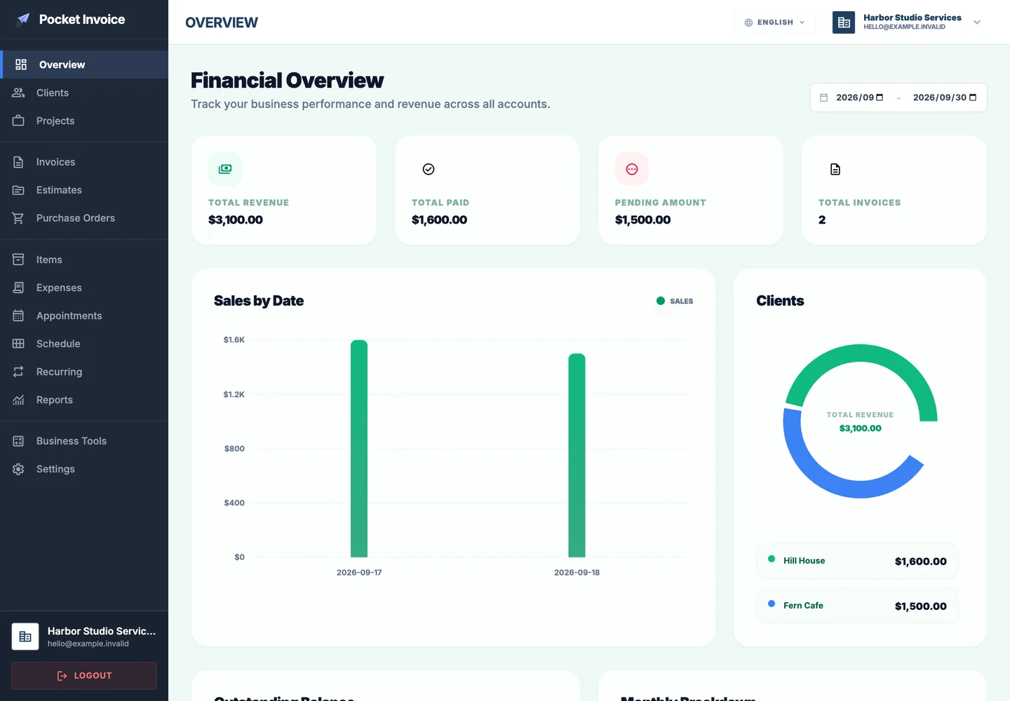 Pocket Invoice — Urusan perniagaan tidak menunggu anda pulang ke pejabat. — Web